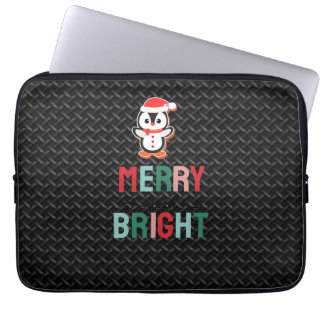 black textutre leather Neoprene Laptop Sleeve 13in