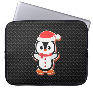 black textutre leather Neoprene Laptop Sleeve 13in