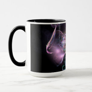 Black & Tha Smoke Modern Abstract Mug