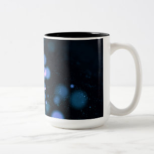 Black & Tha Smoke Modern Abstract Two-Tone Coffee Mug