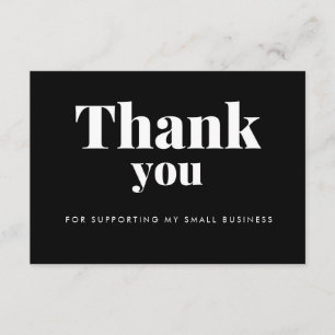 Black Thank You Card Logo Discount Code