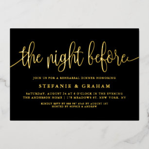 Black The Night Before Script Rehearsal Dinner