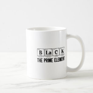 Black The Prime Element Black History Month Period Coffee Mug