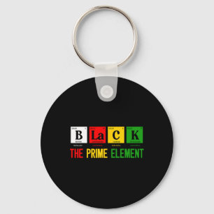 Black The Prime Element Black History Month Period Key Ring