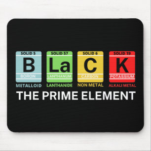 Black The Prime Element Black History Mouse Mat