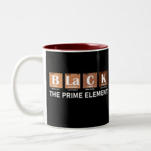 Black The Prime Element Two-Tone Coffee Mug