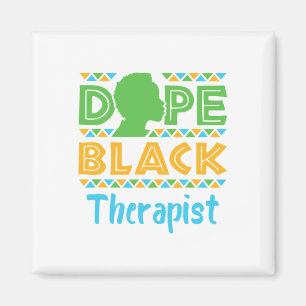 Black Therapist Mental Health Counseling Psycholog Magnet