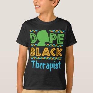 Black Therapist Mental Health Counseling Psycholog T-Shirt