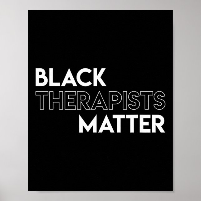 Black Therapists Problem African History Month  Poster (Front)