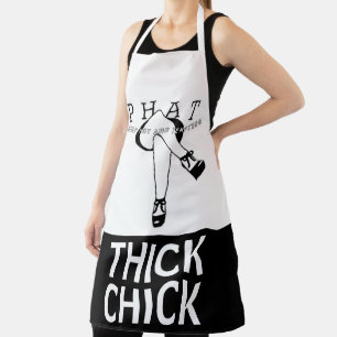 black Thick Chick Plump Hot And Tempting PHAT Apron