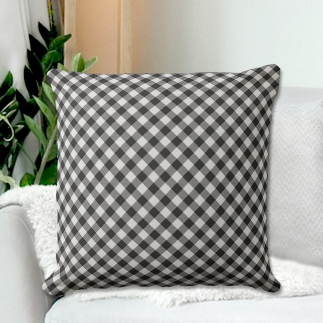 Black Throw Pillow (Creator Uploaded)