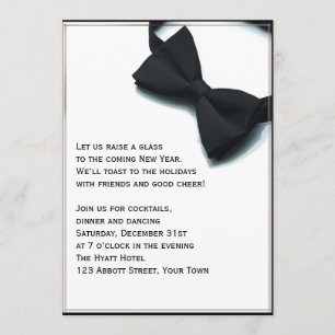Black Tie Affair New Years Eve Invitation