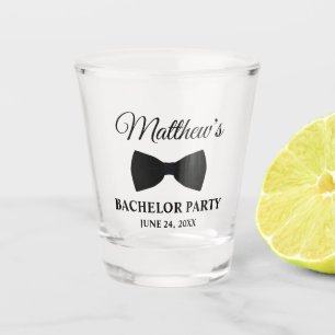 Black Tie Bachelor Party Shot Glass