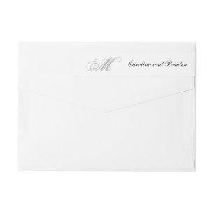 Black Tie Black White Wraparound Label