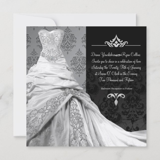 Black Tie Destination Invitation (Back)