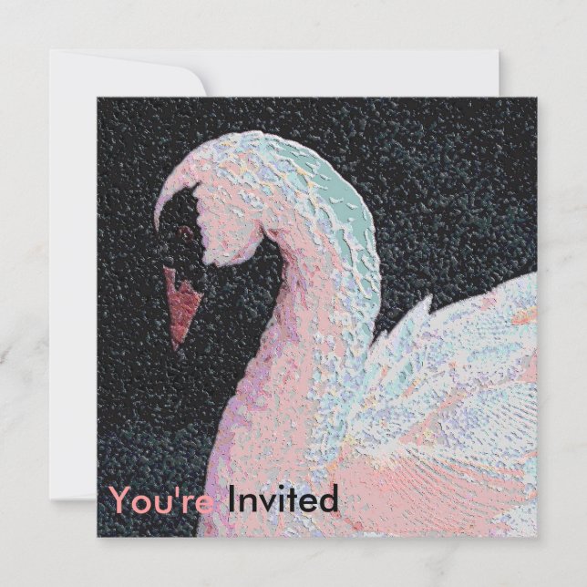 Black Tie Dinner Dance Invitation (Front)