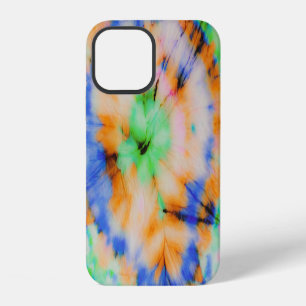 Black Tie Dye, Grungy Vintage. iPhone 12 Case