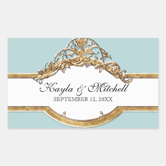 Black Tie Elegance 2, Golden Matching Sticker Seal (Front)