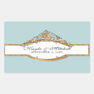 Black Tie Elegance 2, Golden Matching Sticker Seal