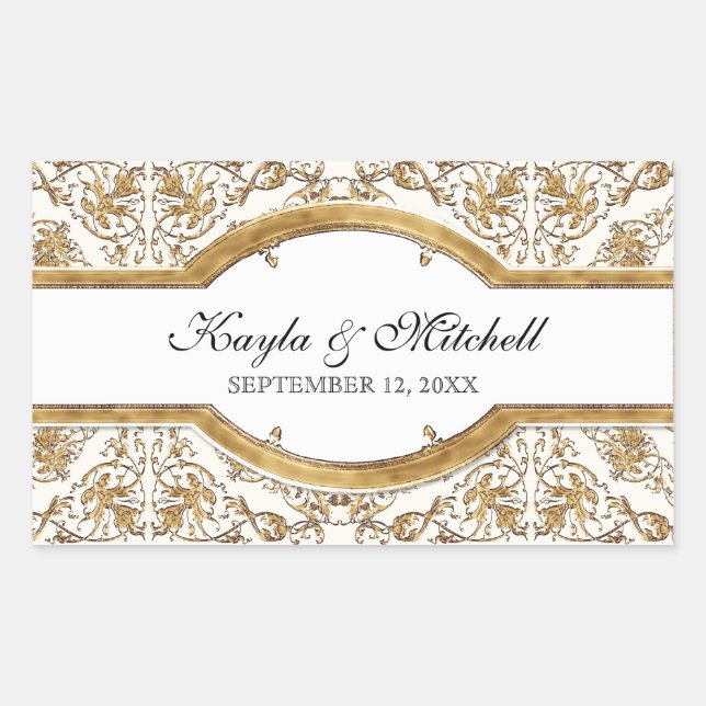 Black Tie Elegance 2, Golden Matching Sticker Seal (Front)