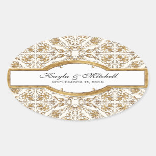 Black Tie Elegance 2, Golden Matching Sticker Seal