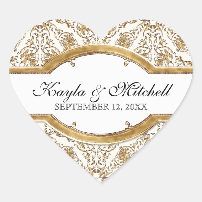 Black Tie Elegance 2, Golden Matching Sticker Seal (Front)