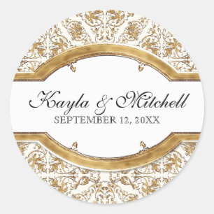 Black Tie Elegance 2, Golden Matching Sticker Seal