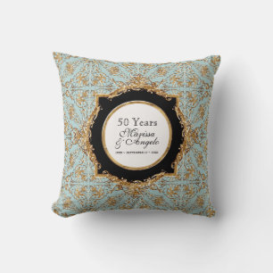 Black Tie Elegance 2, Golden Wedding Anniversary Cushion