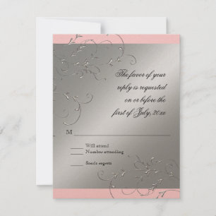 Black Tie Elegance, RSVP Response Card