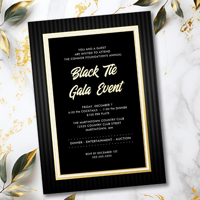 Black Tie Gala Business Professional Dinner Gold (Creator Uploaded)