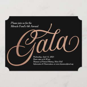 Black Tie Gala Invitation