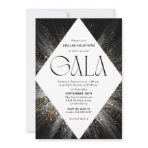 Black Tie Gala Invitation Sparkle