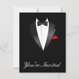 Black tie invitation
