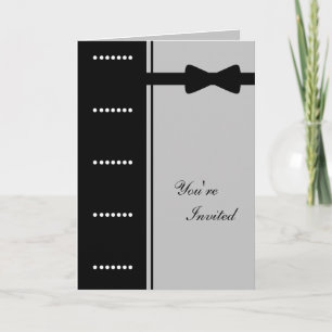 Black Tie Invitation (Silver)