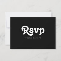 Black Tie Minimalist Wedding | Modern Typography