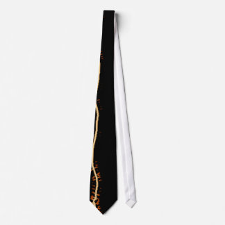 black tie neon side strip woodcut
