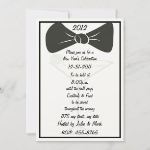 Black Tie New Year's Invitation