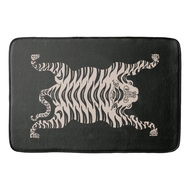 black tiger bath mat (Front)