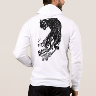 Black Tiger Vector Art with Black Tiger Text  Hoodie