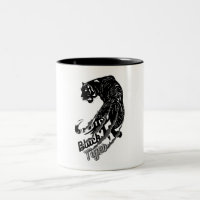 Black Tiger Vector Art with Black Tiger Text