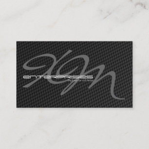 Black Tightly Woven Carbon Fibre Textured Business Card