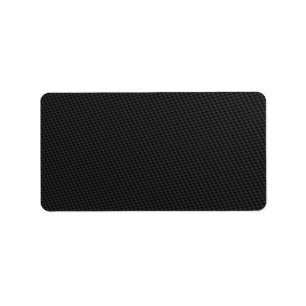 Black Tightly Woven Carbon Fibre Textured Label