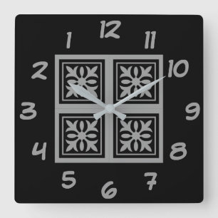 Black Tiles - Turn Back the Time Backwards Clock