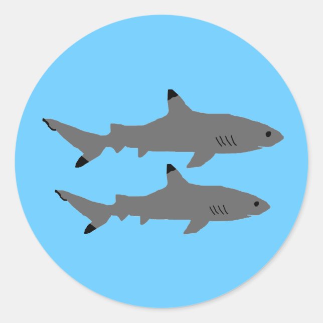 Black Tip Shark, stickers (Front)