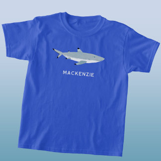 Black Tipped Reef Shark Personalised Name T-Shirt