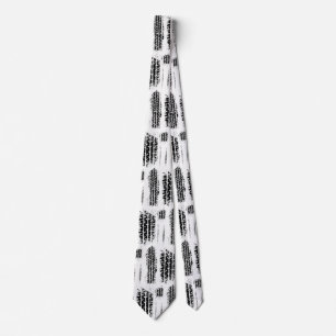 Black Tire Tread on Neck Tie