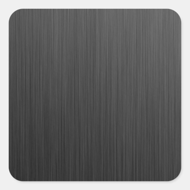 Black Titanium Square Sticker (Front)