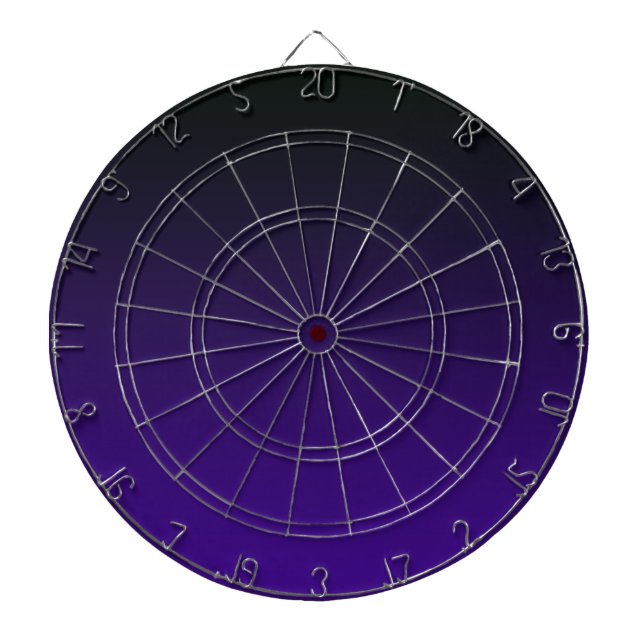 Black to Dark Purple Dartboard (Front)