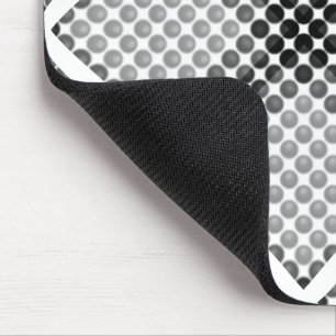 Black to grey balls or holes, cross-aligned square mouse mat