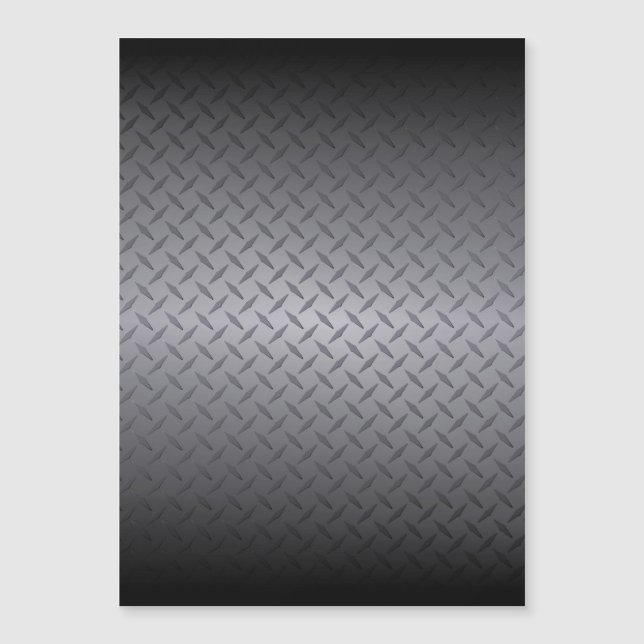Black to Grey Diamondplate Steel Look Art (Front)